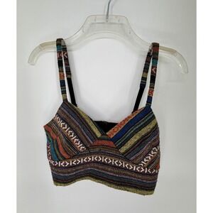 Boho Striped Bralete Top Small Forever 21 Festival